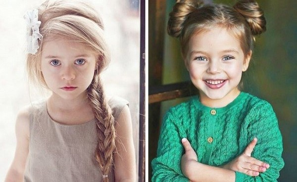 Coiffures de charme pour les filles 2025-2026: idées de photos de coiffures à la maternelle et à l'école