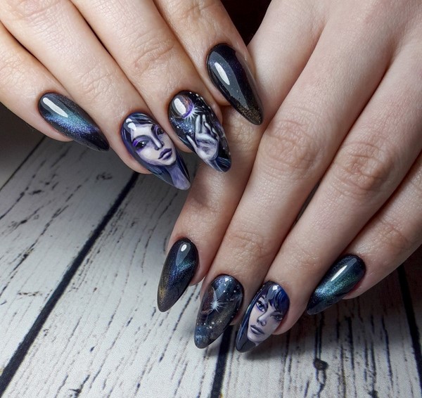 Manucure oeil de chat mystérieux 2025-2026: idées de conception d'ongles