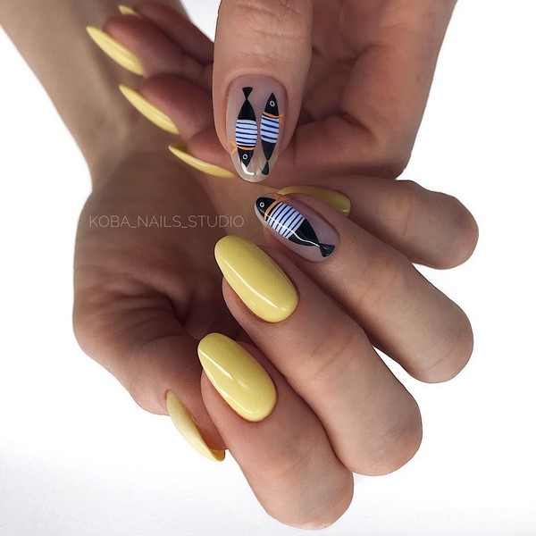 Une merveilleuse manucure pour les ongles en amande 2025-2026: photos