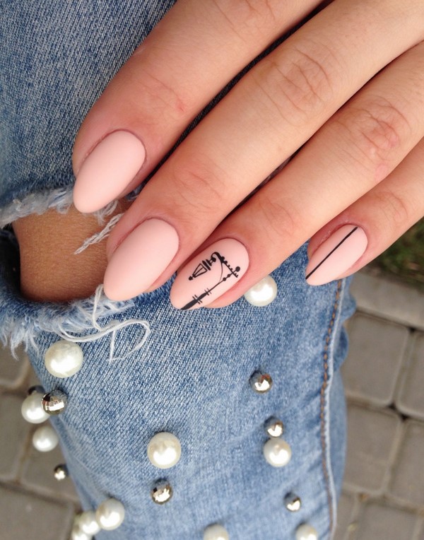 Une merveilleuse manucure pour les ongles en amande 2025-2026: photos