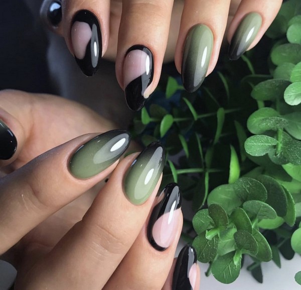 Une merveilleuse manucure pour les ongles en amande 2025-2026: photos