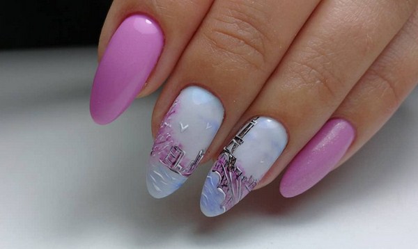 Une merveilleuse manucure pour les ongles en amande 2025-2026: photos