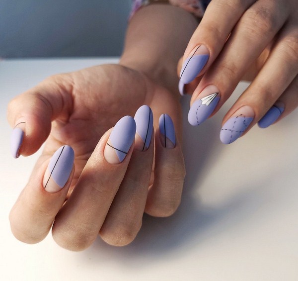 Une merveilleuse manucure pour les ongles en amande 2025-2026: photos