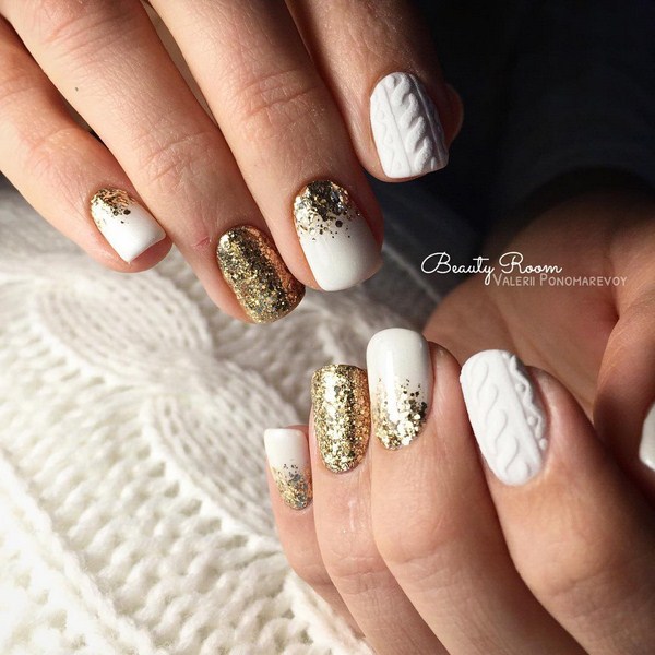 Brillante manucure du Nouvel An 2026: exemples de photos