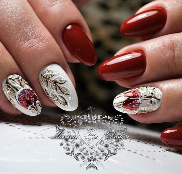 Brillante manucure du Nouvel An 2026: exemples de photos