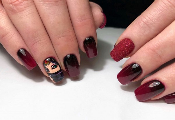 Tendance manucure sombre 2025-2026 - les meilleures tendances de la photo