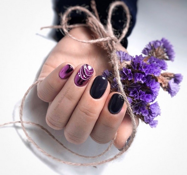 Idées tendances pour la conception d'une manucure avec un frottement 2025-2026 - nouveaux articles et tendances