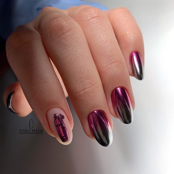 Idées tendances pour la conception d'une manucure avec un frottement 2025-2026 - nouveaux articles et tendances