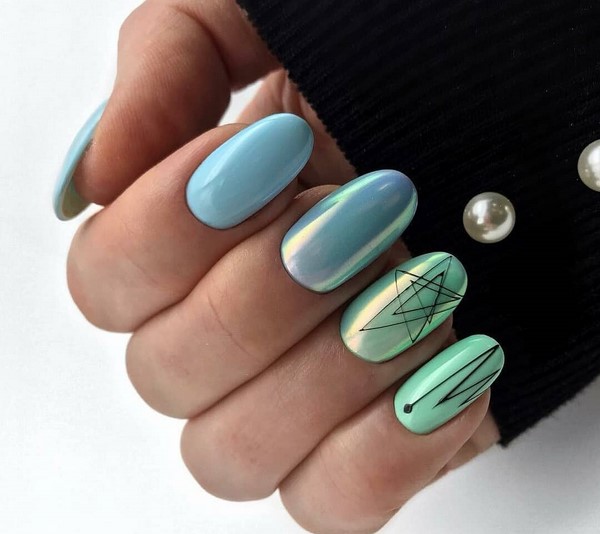 Idées tendances pour la conception d'une manucure avec un frottement 2025-2026 - nouveaux articles et tendances