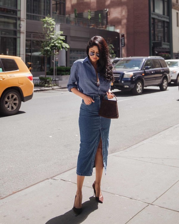 Jupes en denim attrayantes 2025-2026 - idées de photos d'arcs pour tous les goûts