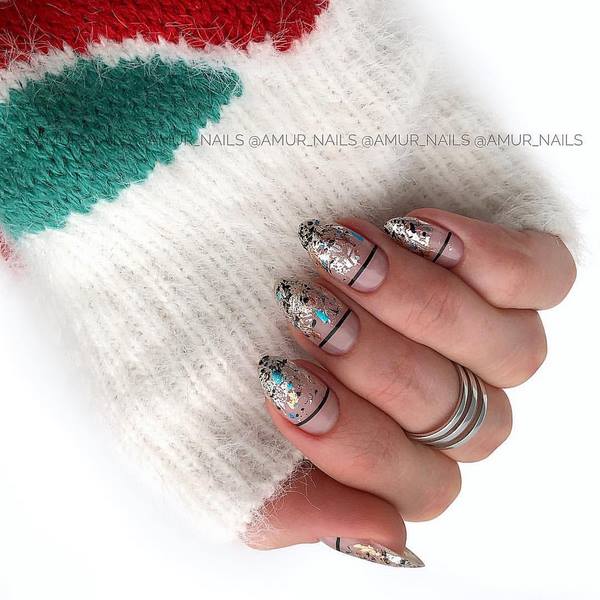 Manucure enchanteresse avec du papier d'aluminium 2025-2026 - mode nouveaux articles et styles