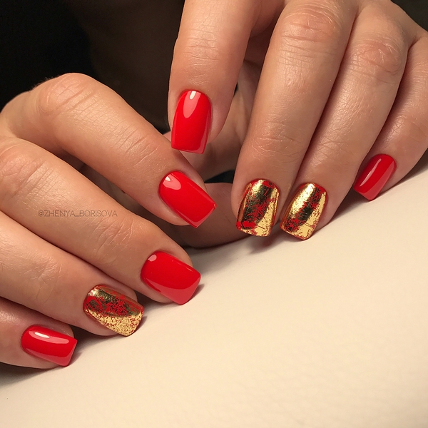 Manucure enchanteresse avec du papier d'aluminium 2025-2026 - mode nouveaux articles et styles