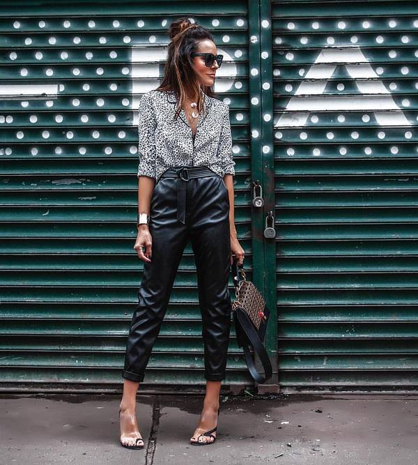 Les meilleures images avec un pantalon en cuir 2025-2026 - les styles les plus élégants de pantalons en cuir pour femmes
