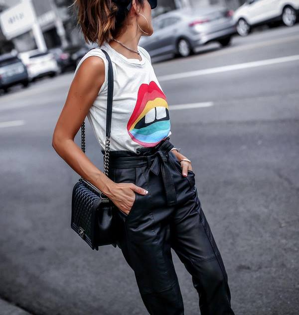 Les meilleures images avec un pantalon en cuir 2025-2026 - les styles les plus élégants de pantalons en cuir pour femmes