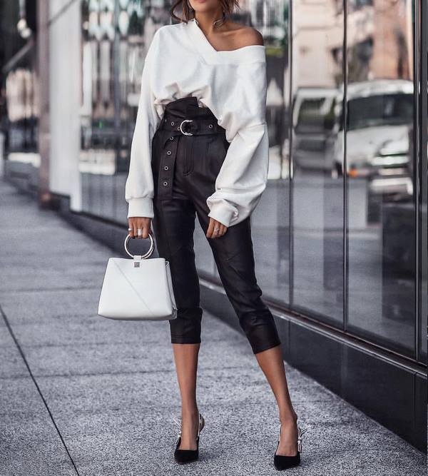 Les meilleures images avec un pantalon en cuir 2025-2026 - les styles les plus élégants de pantalons en cuir pour femmes