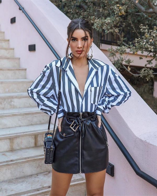 Jupes en cuir 2025-2026 - images magnifiques et les dernières tendances en jupes en cuir