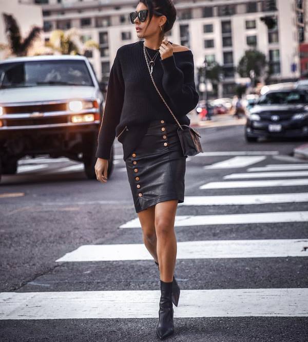 Jupes en cuir 2025-2026 - images magnifiques et les dernières tendances en jupes en cuir