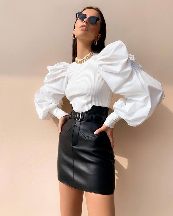 Jupes en cuir 2025-2026 - images magnifiques et les dernières tendances en jupes en cuir