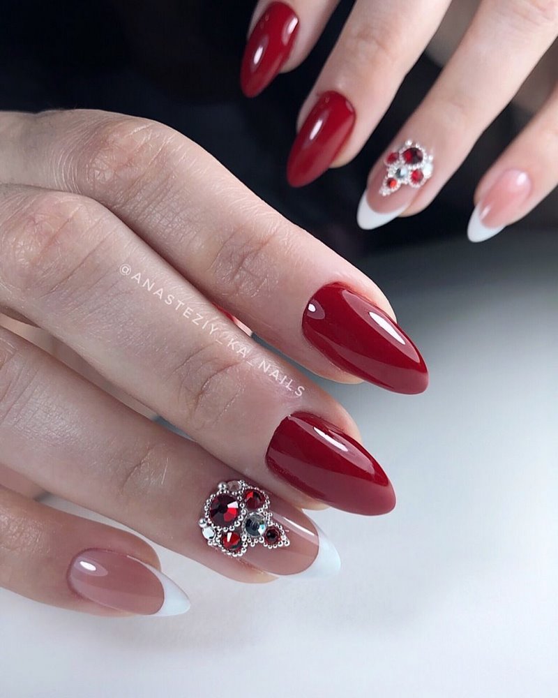 مانيكير بورجوندي الساحر 2025-2026 في الأساليب والأساليب الجديدة