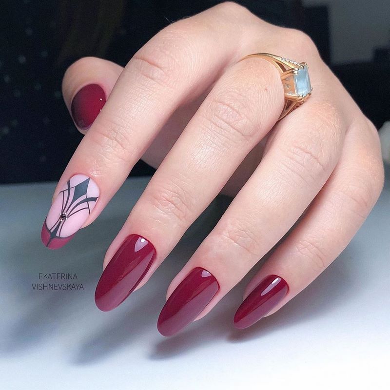 مانيكير بورجوندي الساحر 2025-2026 في الأساليب والأساليب الجديدة