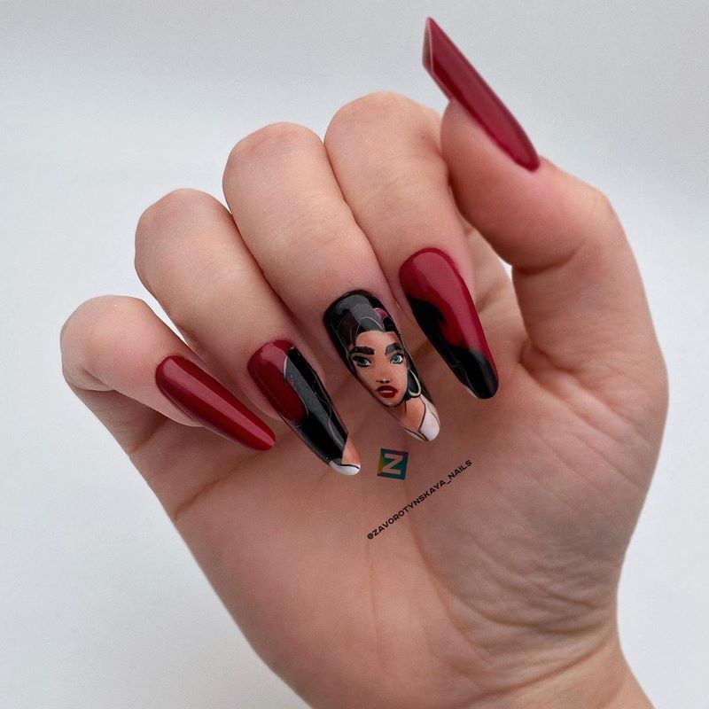 مانيكير بورجوندي الساحر 2025-2026 في الأساليب والأساليب الجديدة