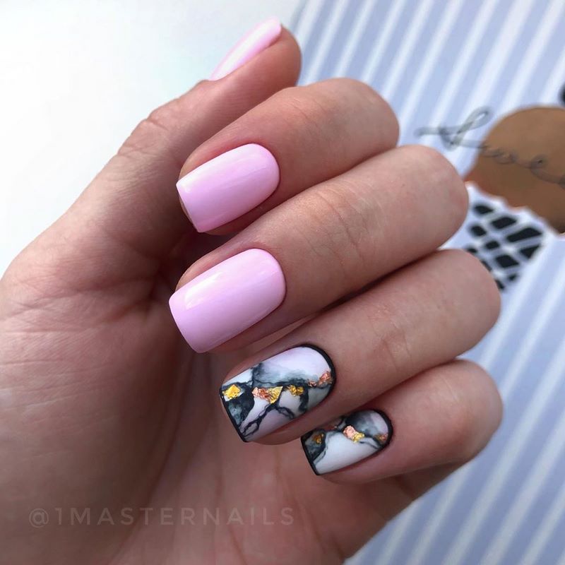 Idées créatives pour la manucure en marbre 2025-2026: des nouveautés en matière de design