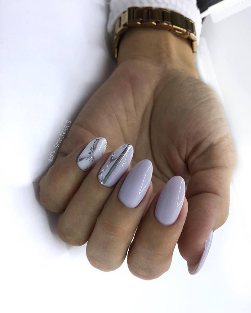 Idées créatives pour la manucure en marbre 2025-2026: des nouveautés en matière de design